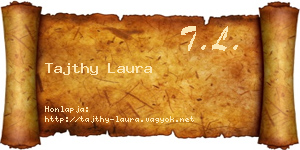 Tajthy Laura névjegykártya